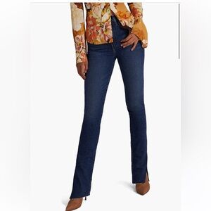 Favorite Daughter The Valentina Tower Split Raw Hem Jeans